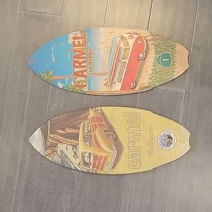 Set of 2 Carmel CA miniature surfboards